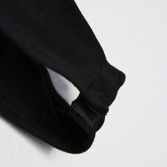 Zara Halter Bodysuit Top M High Neck Snap Buttons Sleeveless Black Blogger's Fav - Picture 14 of 16